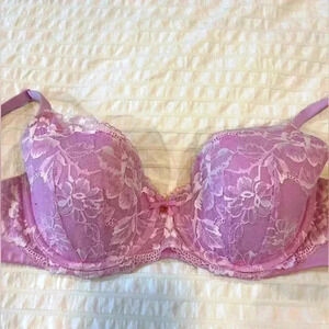 Victoria's Secret lined lace Demi bra size 36DD